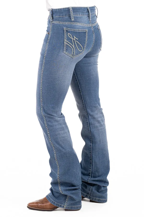 Comfort Cut High Rise - SR2199 "Woodlands" Sage Stitch Jeans