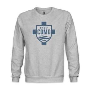 Como 1907 Color Badge Crewneck Sweatshirt - Grey