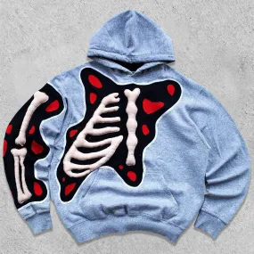 Contrast color hip hop trendy hoodie