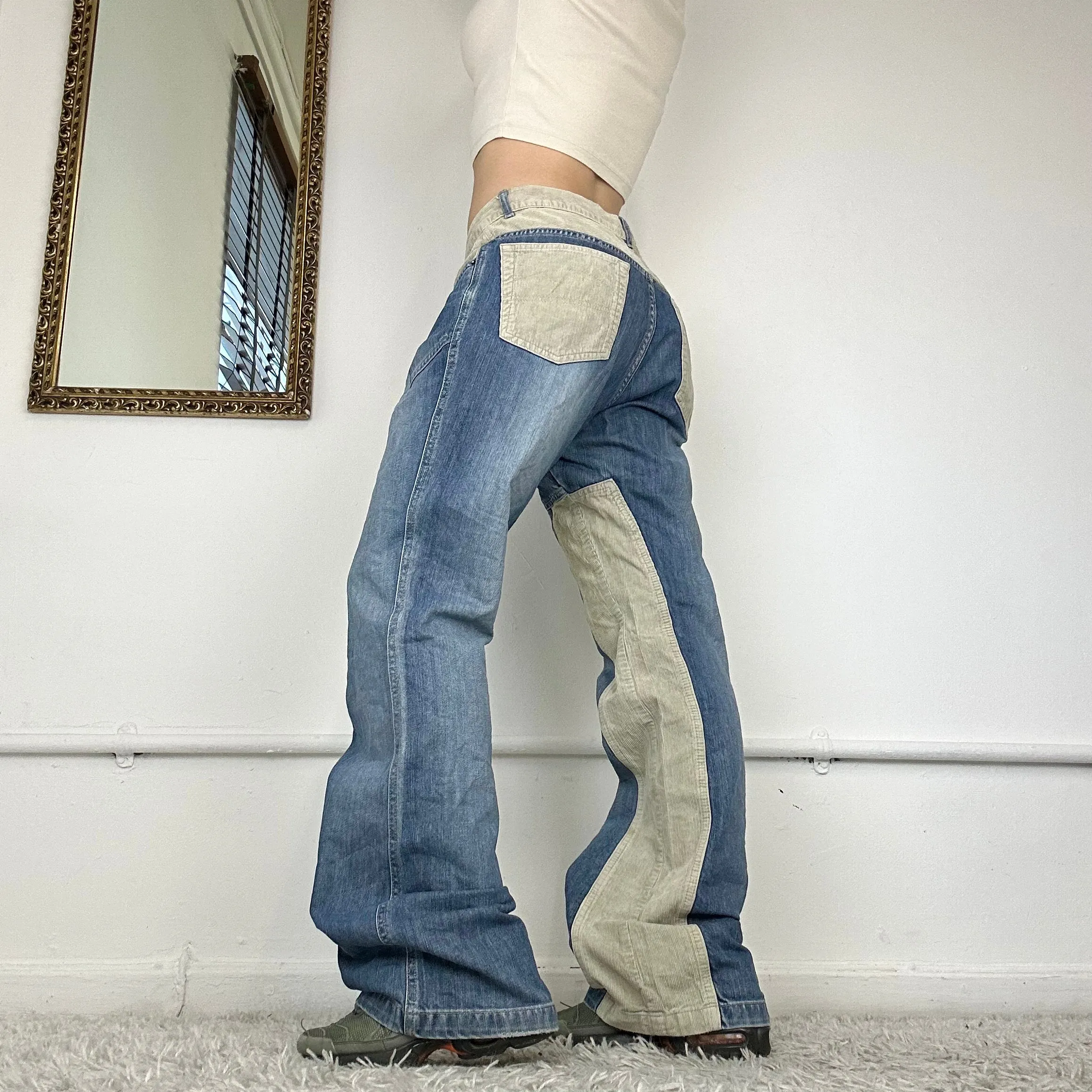 corduroy and denim jeans by s.oliver