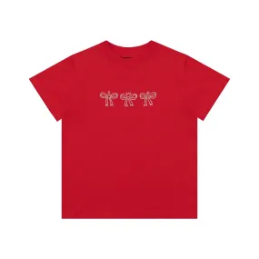 CRYSTAL BABY TEE - RED