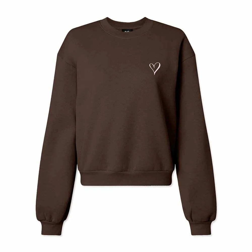 Dalix Heart Relaxed Sweatshirt