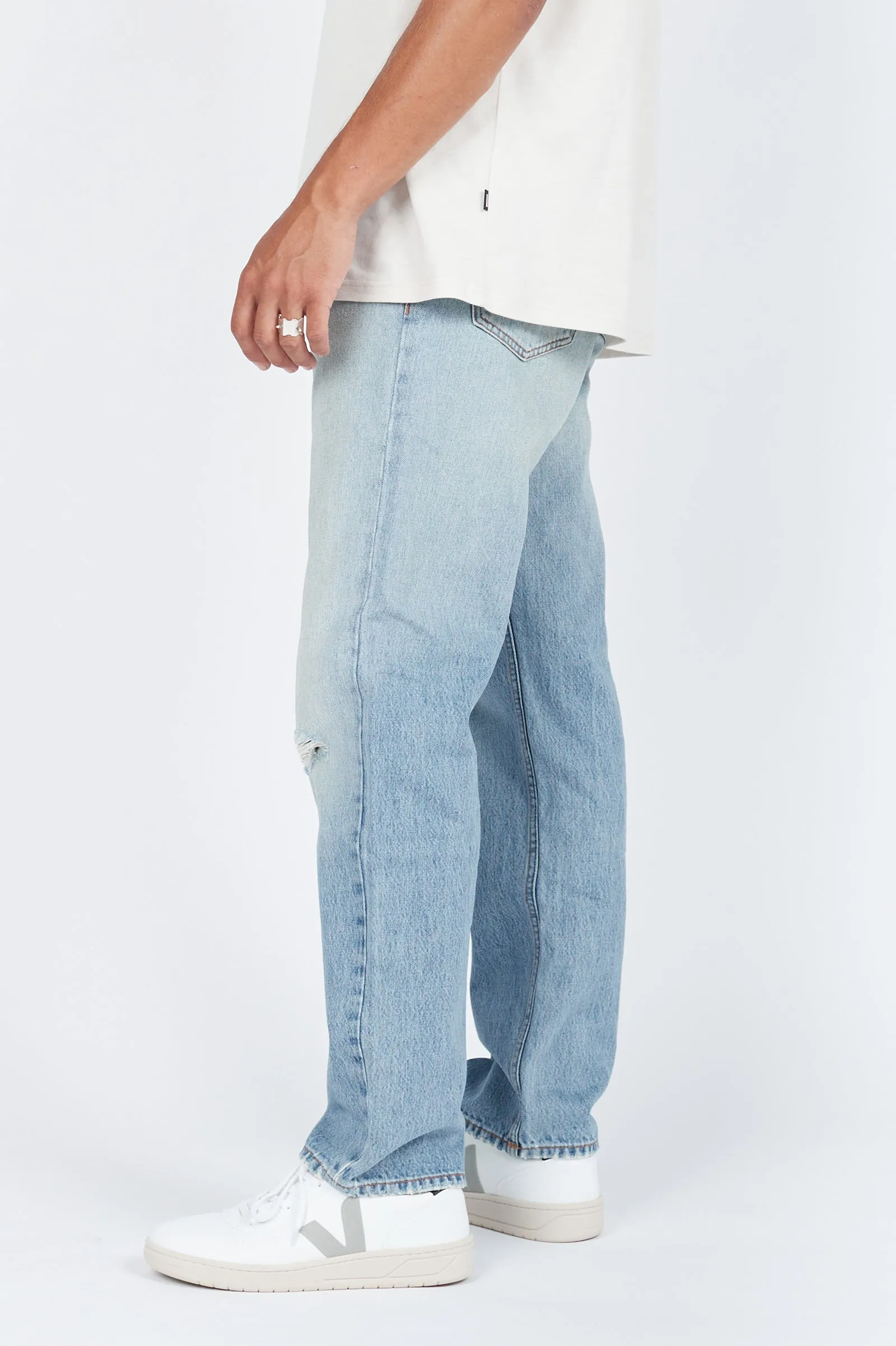 Dash Straight Jeans - Stone Cast Rip Decay