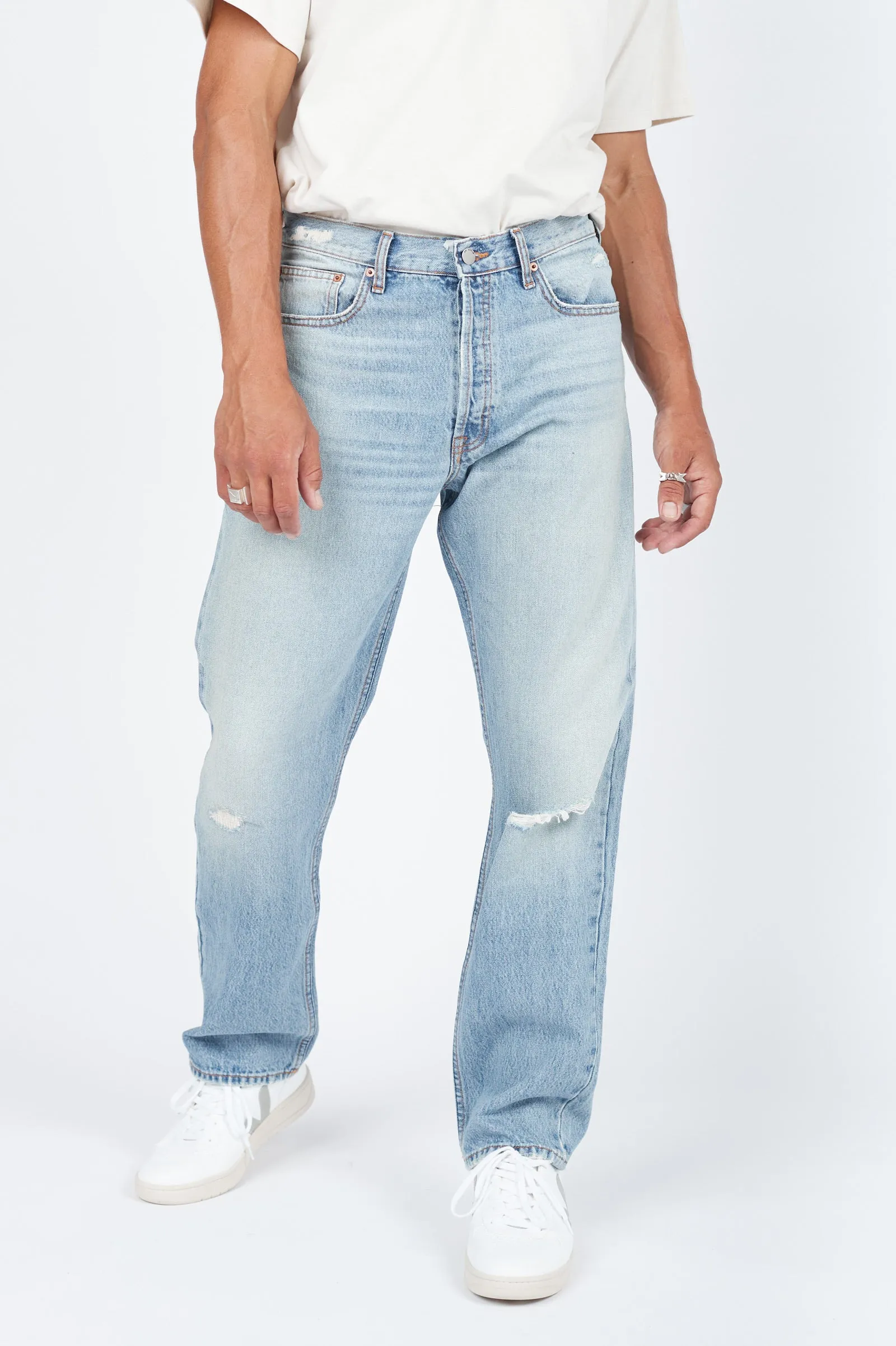 Dash Straight Jeans - Stone Cast Rip Decay