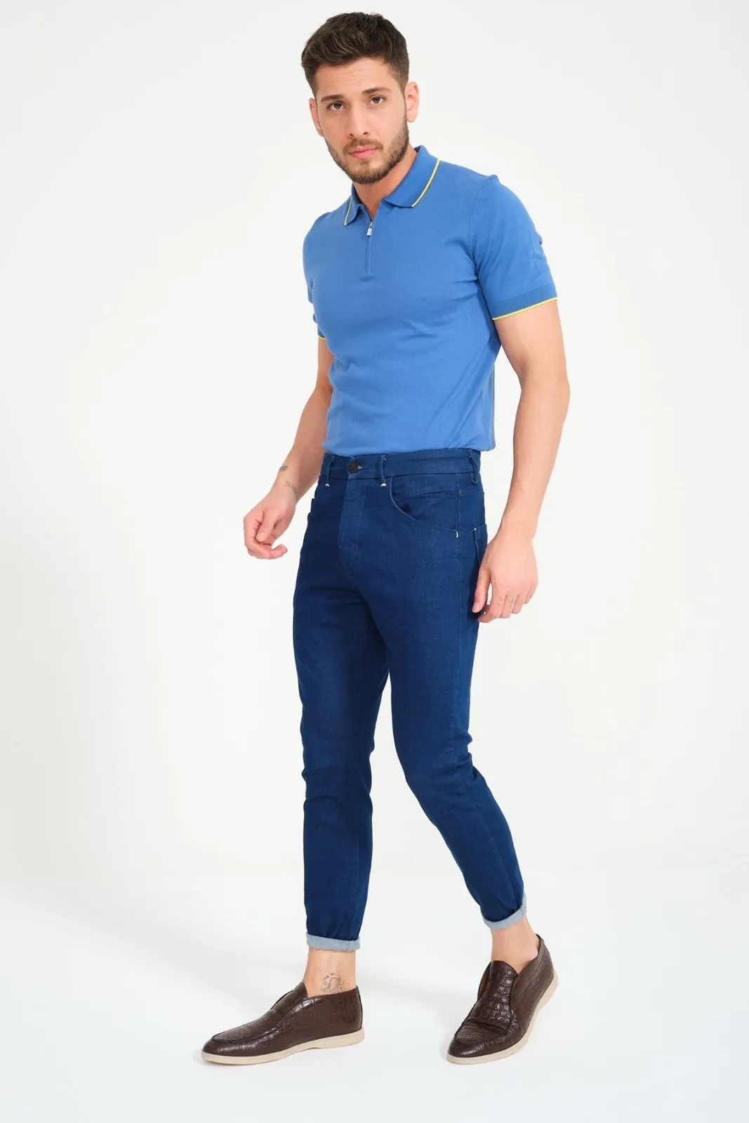 Deep Indigo Slim-Fit Denim Jeans