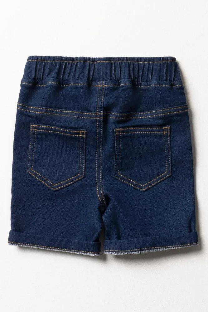 Denim Shorts Dark Blue