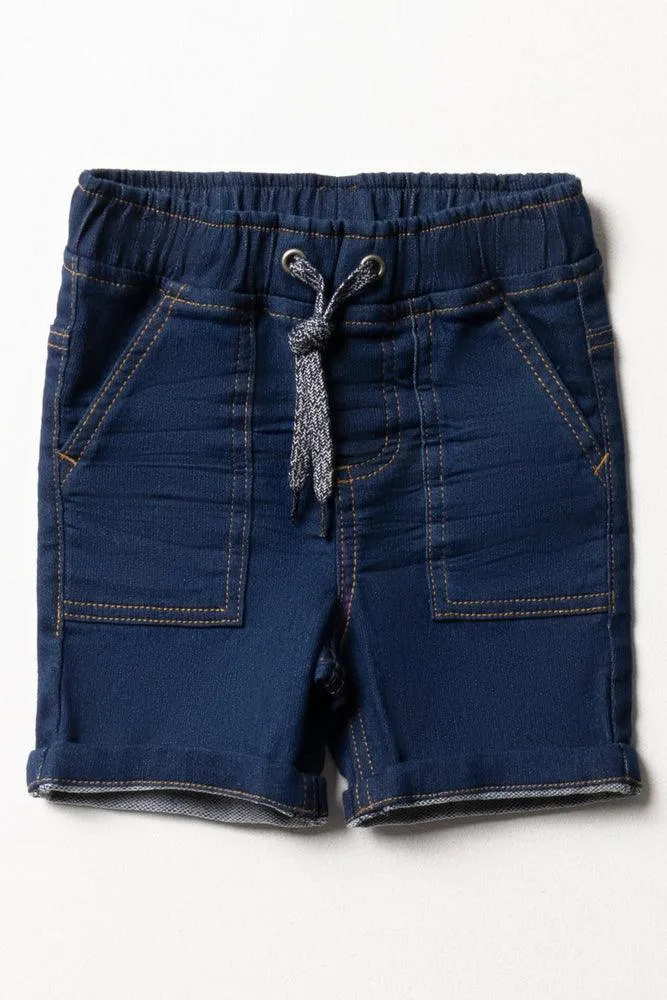 Denim Shorts Dark Blue