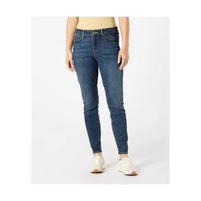 DENIZEN from Levi's Women's Mid Rise Regular Fit Full Skinny Jeans Heavyweight