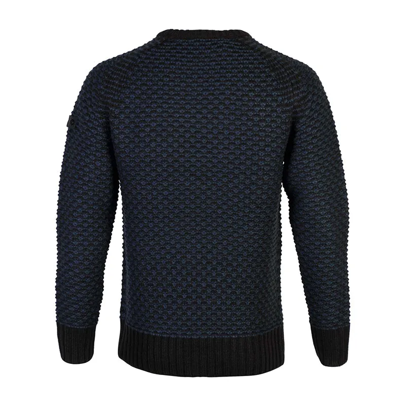 Dissident Jago raglan textured jumper in blue