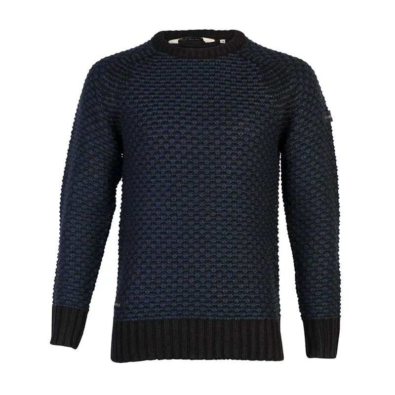 Dissident Jago raglan textured jumper in blue