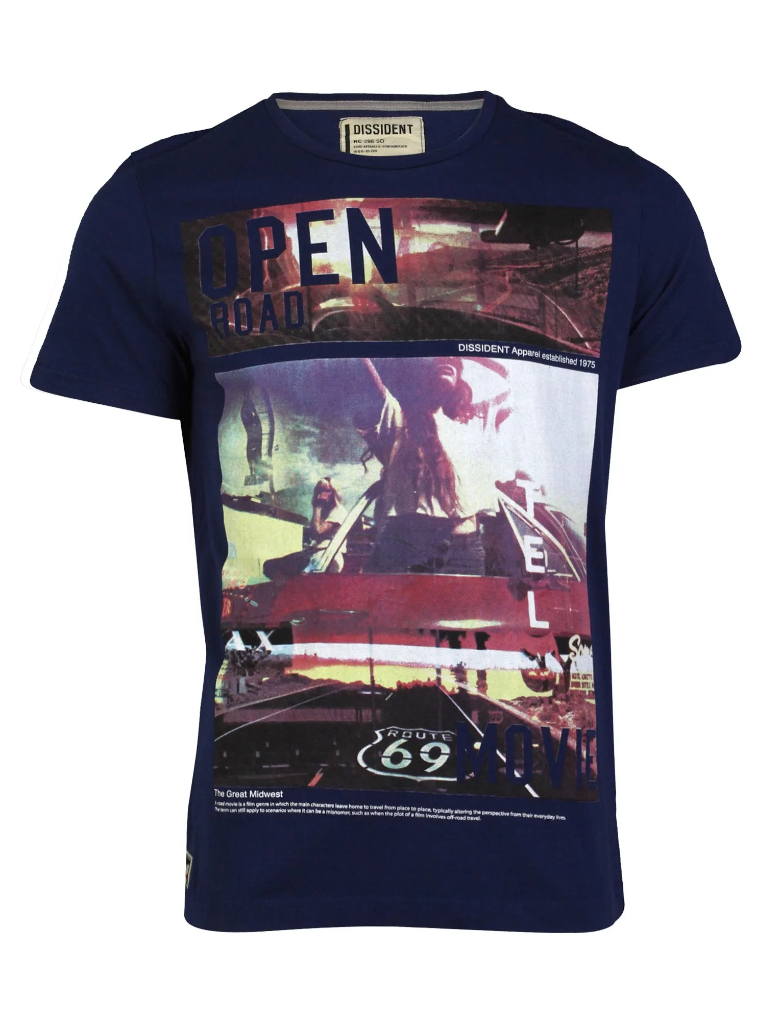 Dissident Open Road blue t-shirt