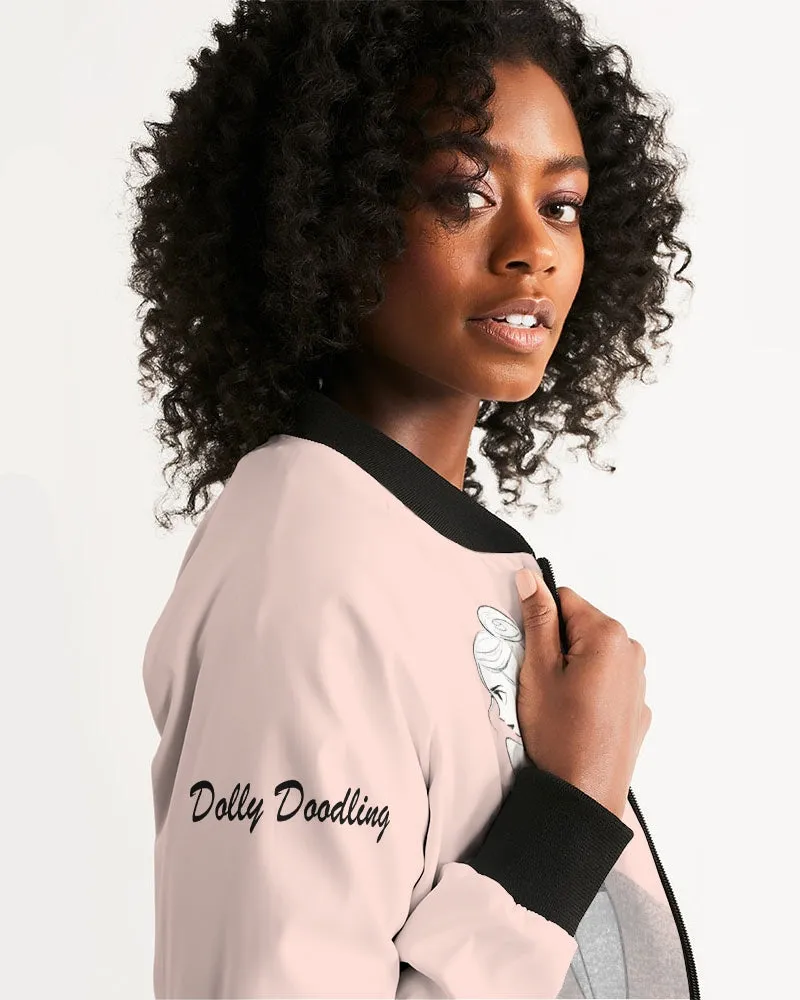 DOLLY DOODLING Ballerina Dolly pink Women's Bomber Jacket