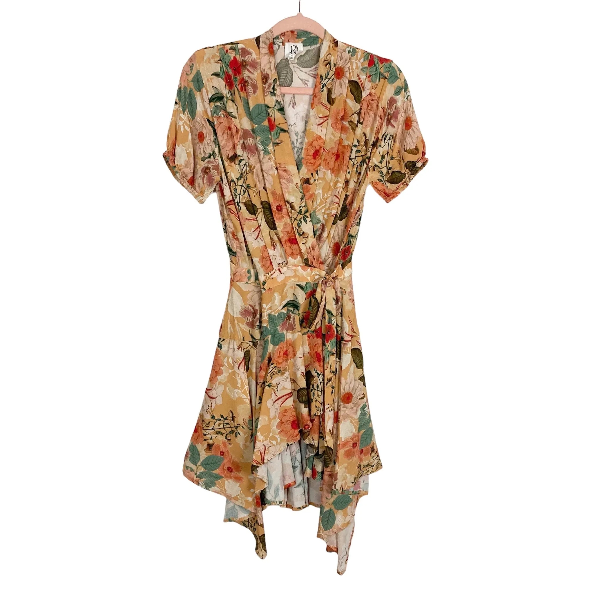 DRA Floral Wrap Dress- Size S