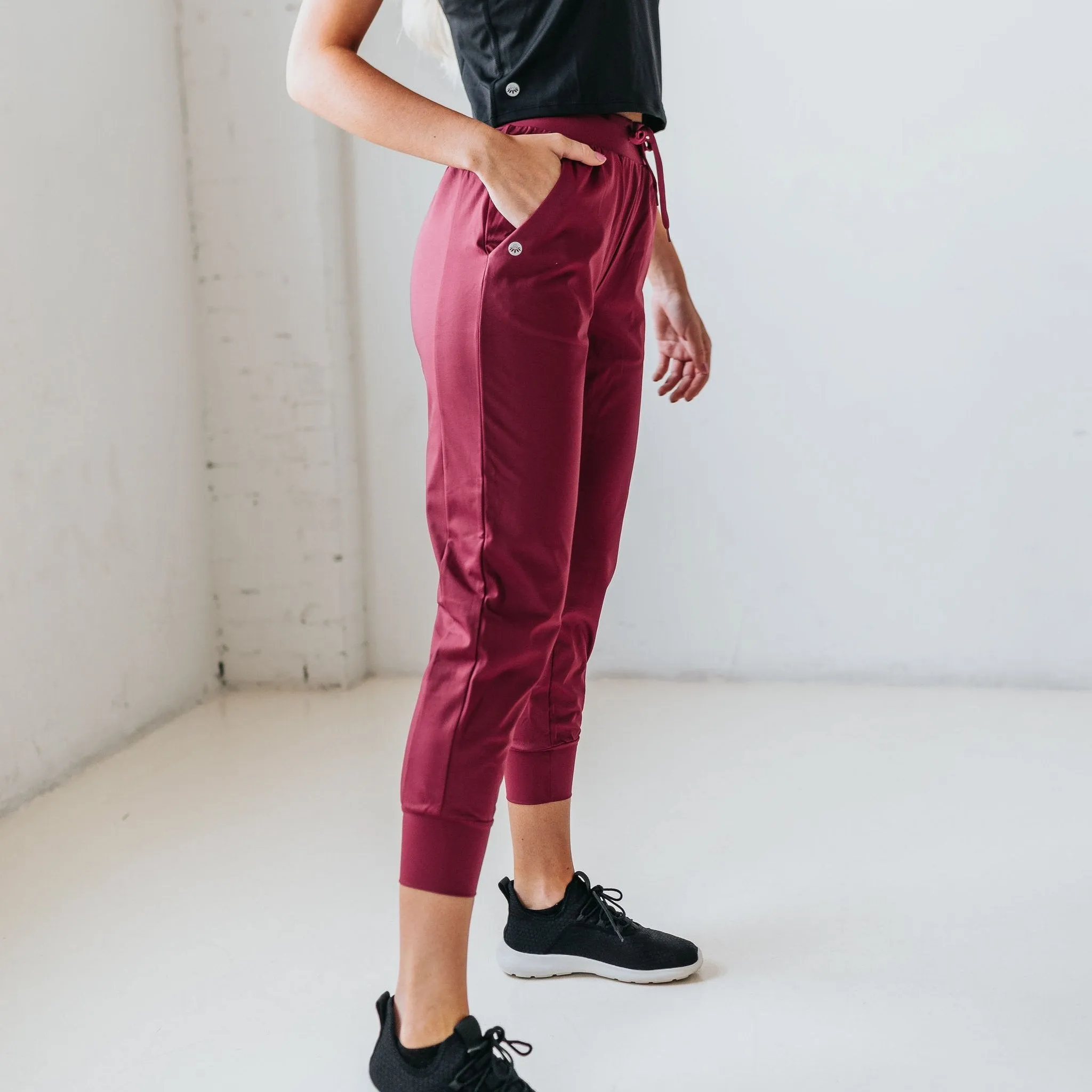 Easy Going Joggers - Merlot