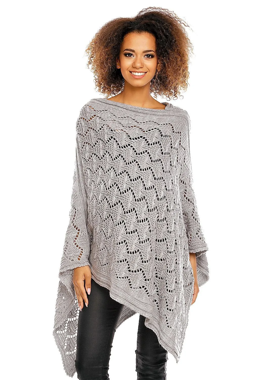 Elegant Openwork Poncho Pregnancy Cardigan  PeeKaBoo