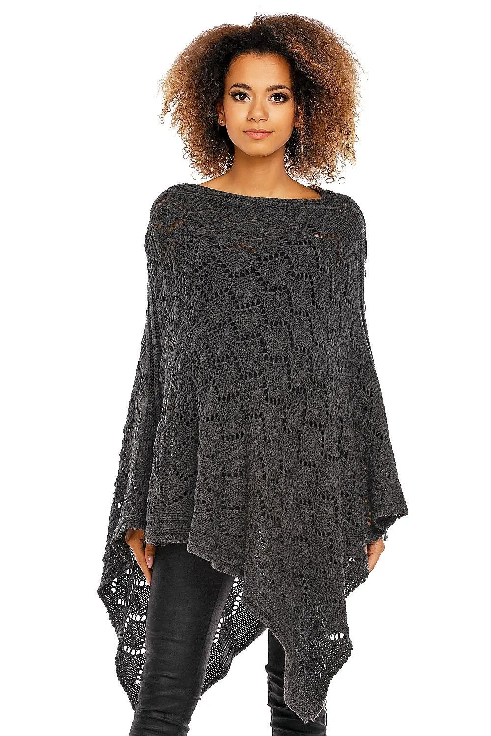 Elegant Openwork Poncho Pregnancy Cardigan  PeeKaBoo