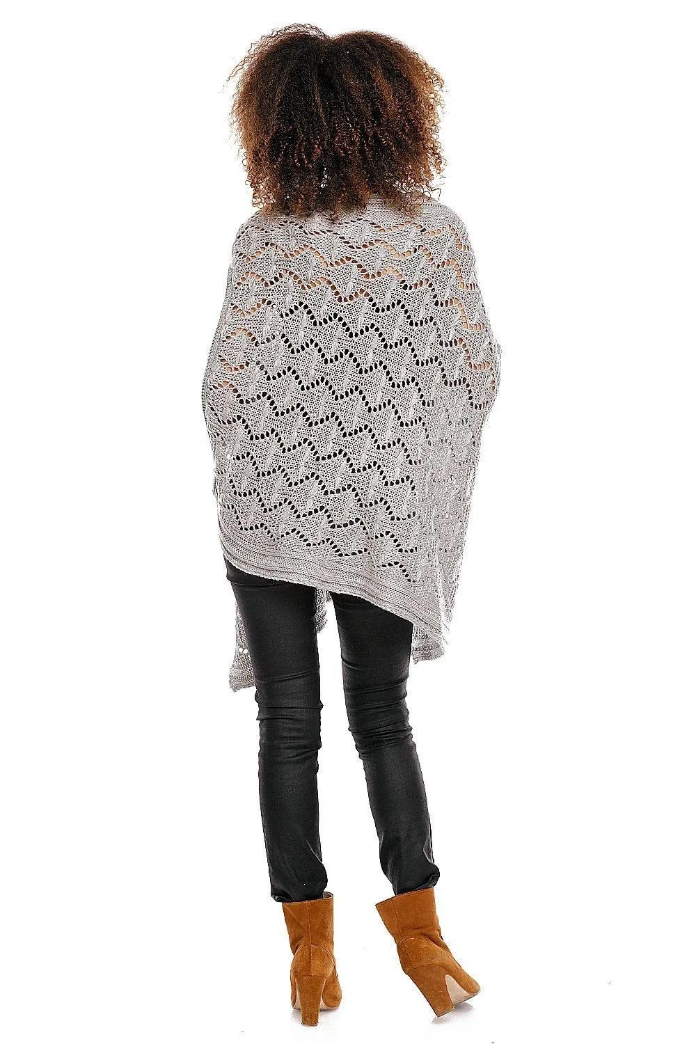 Elegant Openwork Poncho Pregnancy Cardigan  PeeKaBoo