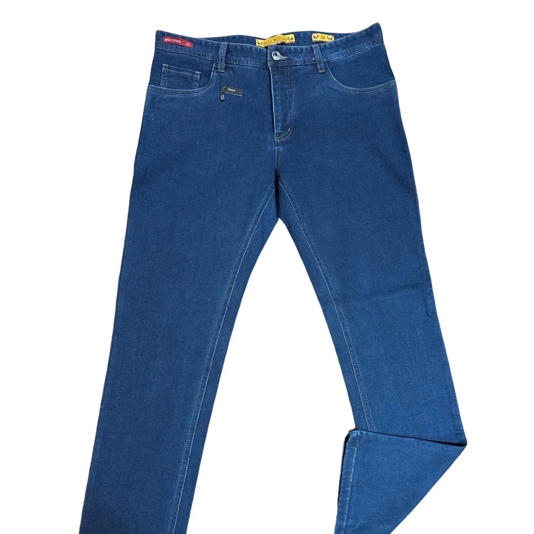 Enzo Alpha-347 Blue High End Denim Pants