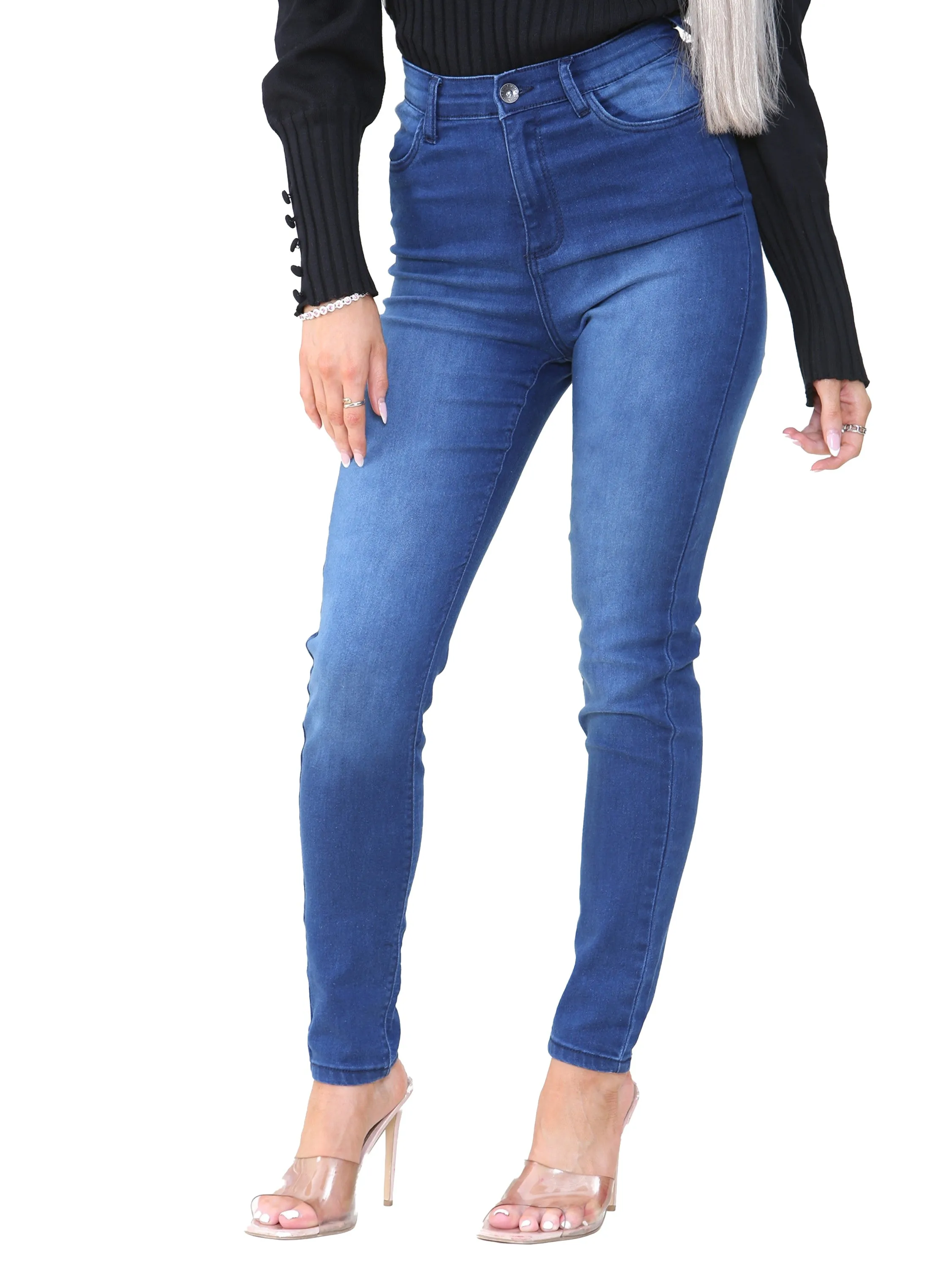 Enzo | Womens Skinny Stretch Jeans