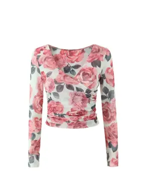 Essie Floral Mesh Top