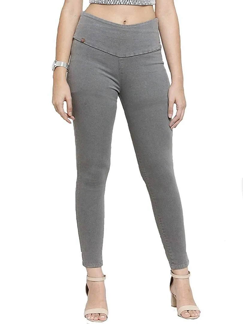 Fabulous Stunning Grey Denim Jeans For Women