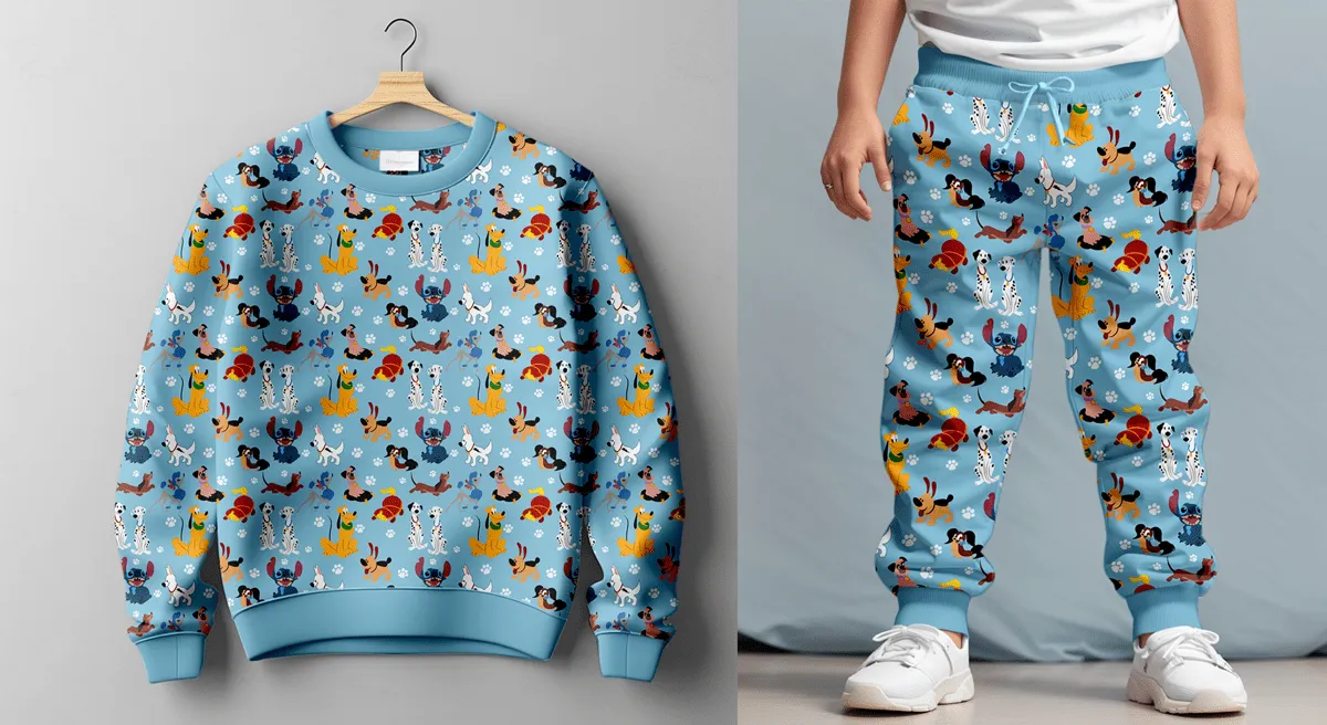 Fan Favorites Magic Mutts - Kids Crew Neck Jogger Set