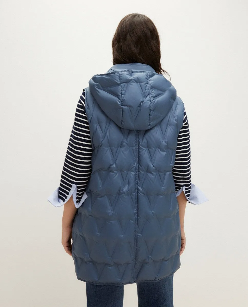 Feather Vest - Blue