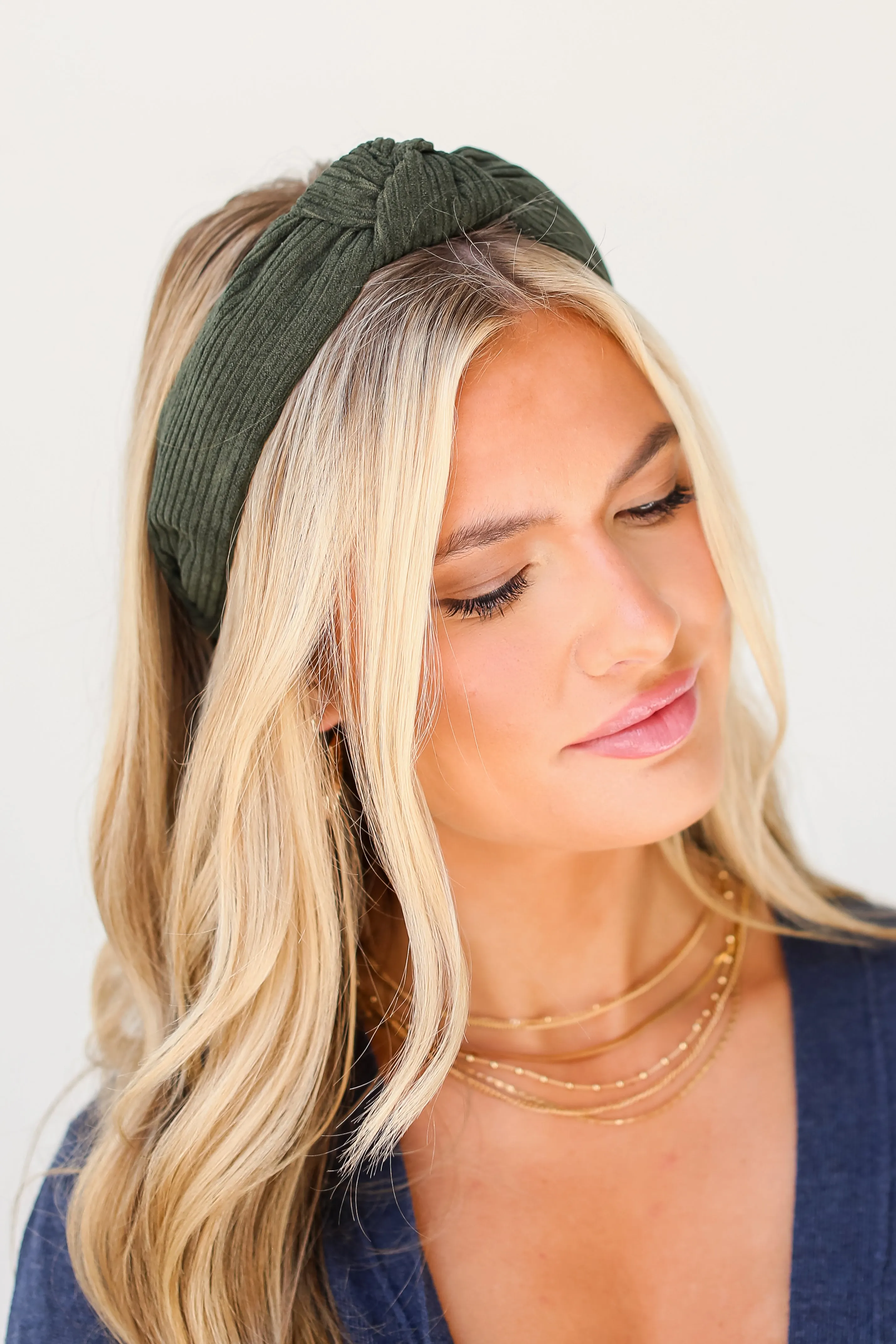 FINAL SALE - Decadent Decoration Corduroy Knotted Headband