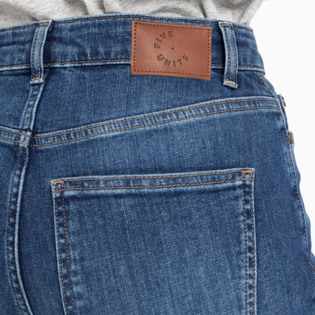 Five Units Molly Denim Trouser in Classic Vintage Blue