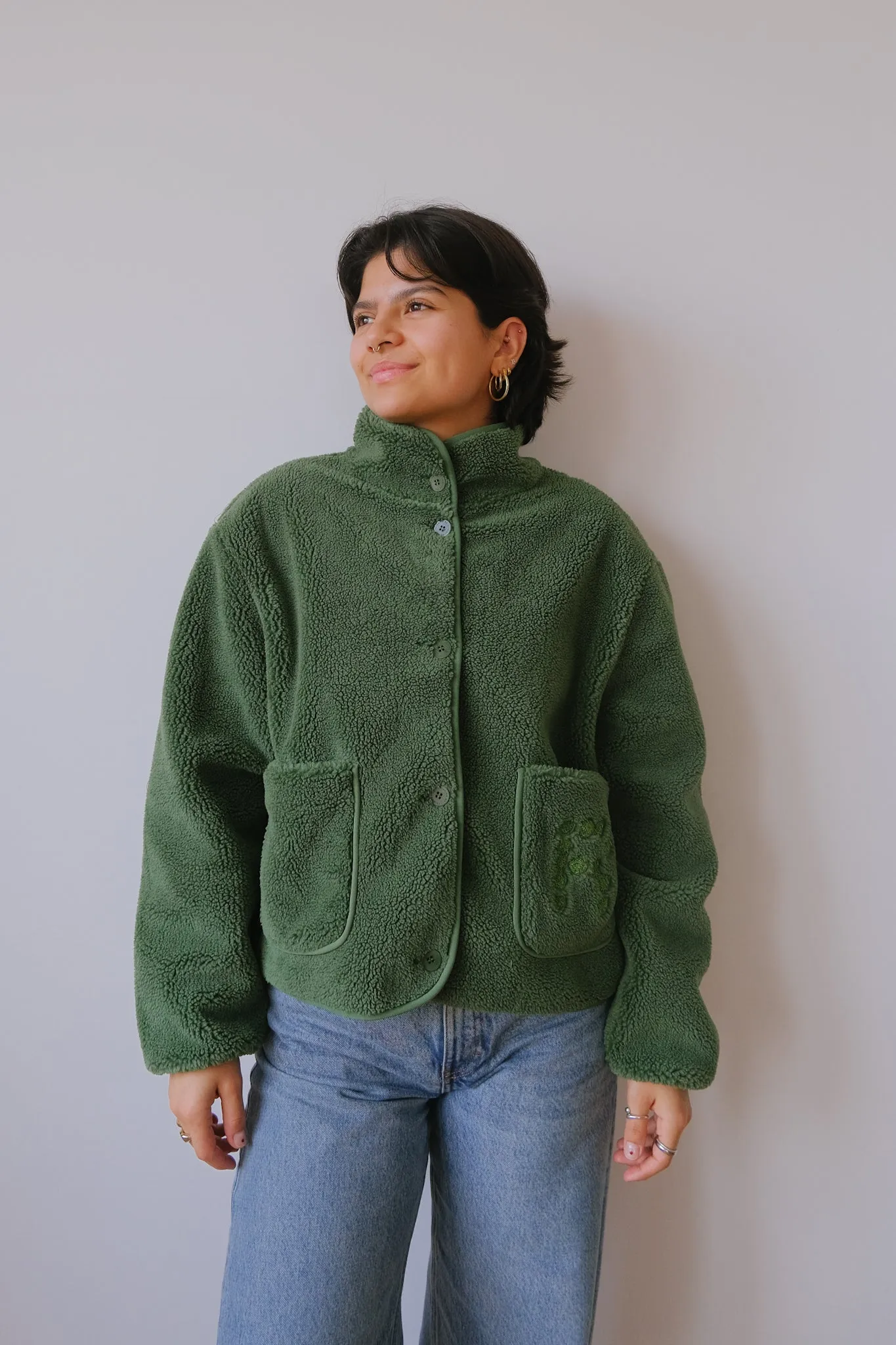 fleece jacket - kourtney - cactus