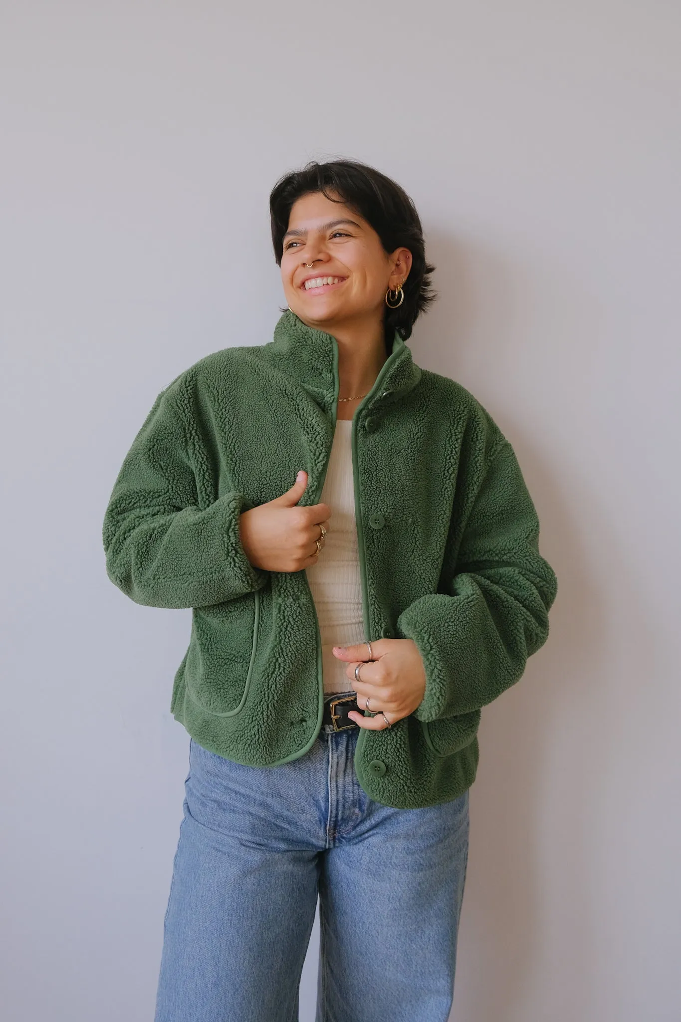 fleece jacket - kourtney - cactus