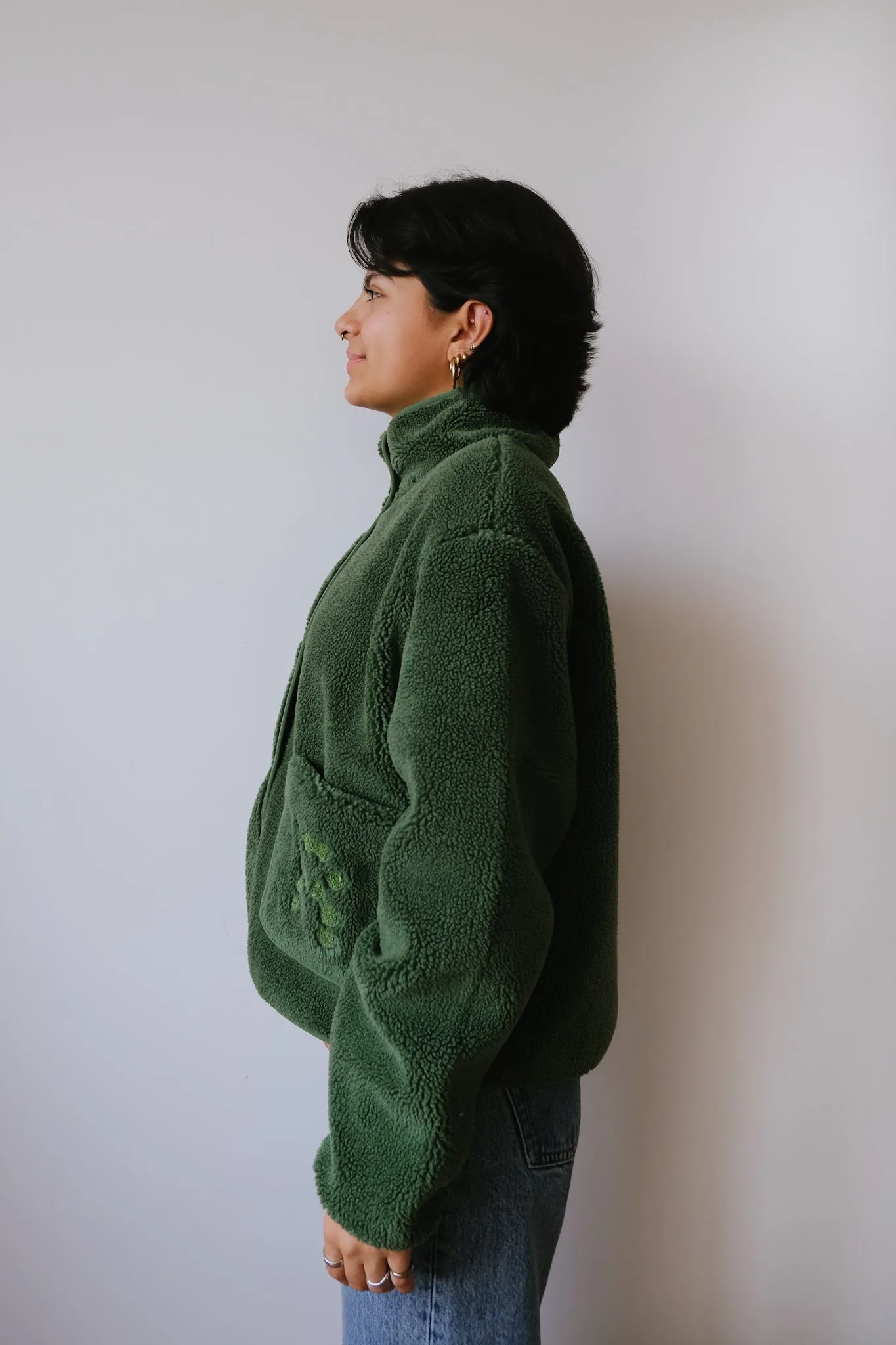 fleece jacket - kourtney - cactus