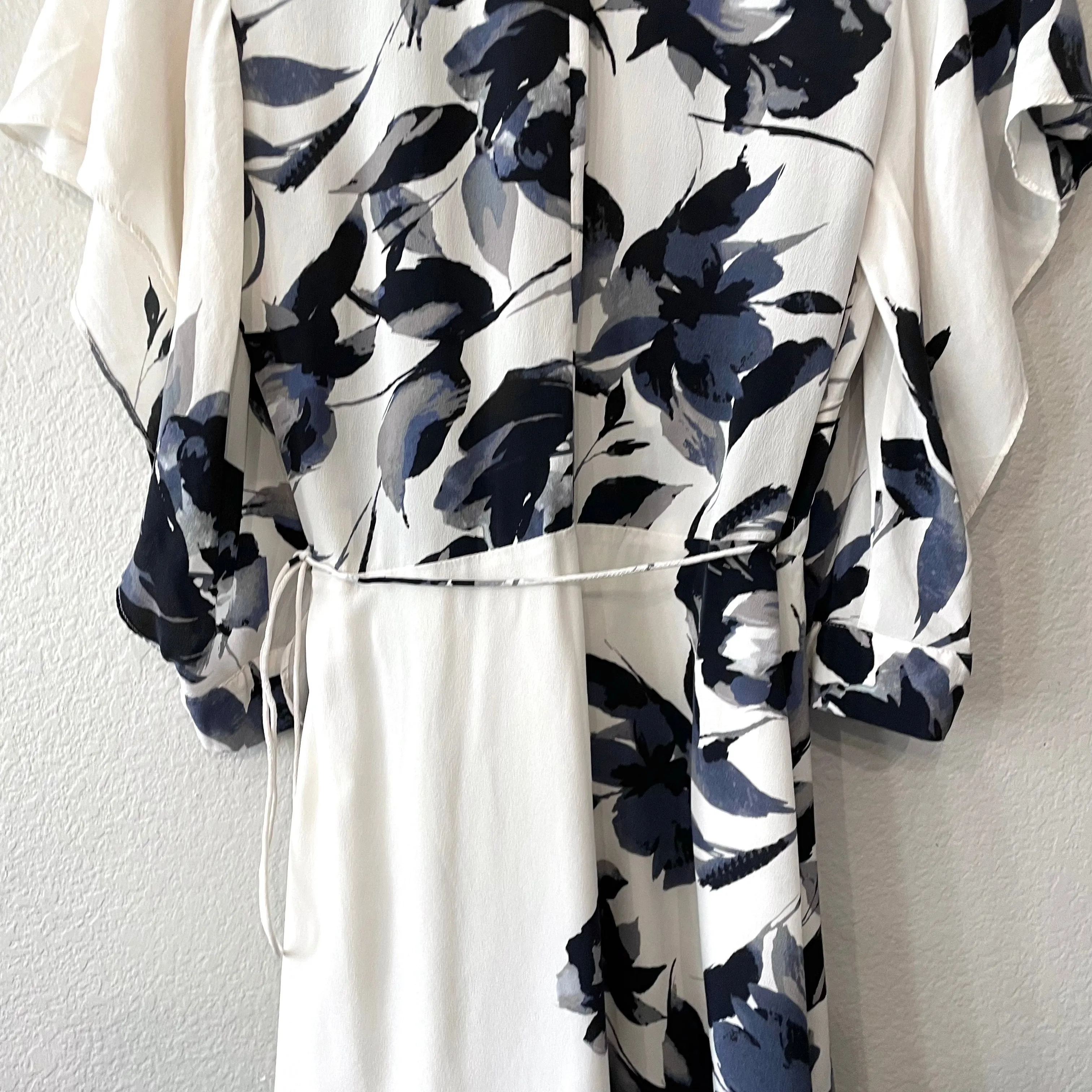 Floral Silk Wrap Dress