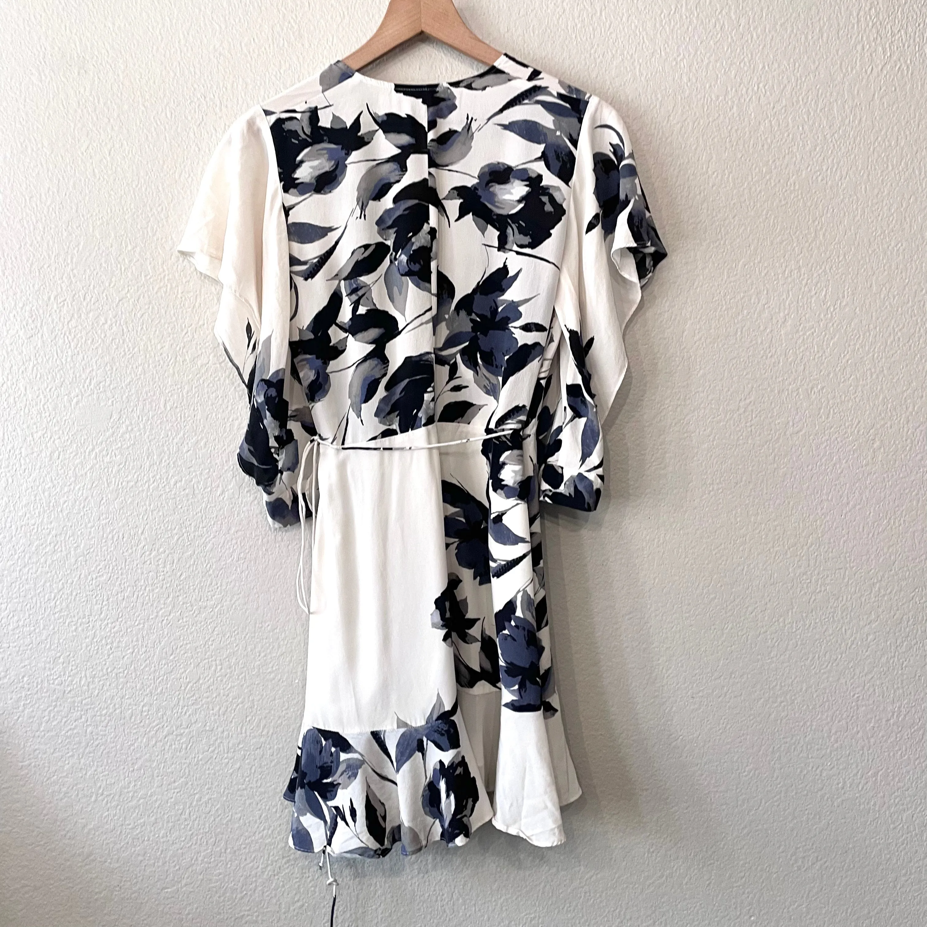 Floral Silk Wrap Dress