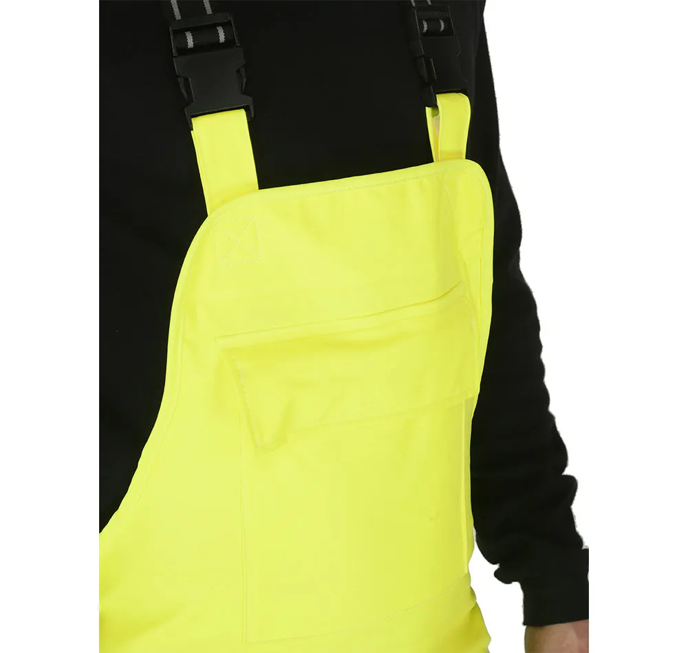 Forge Fr Men's Yellow Hi-Vis Rain Bib Overall