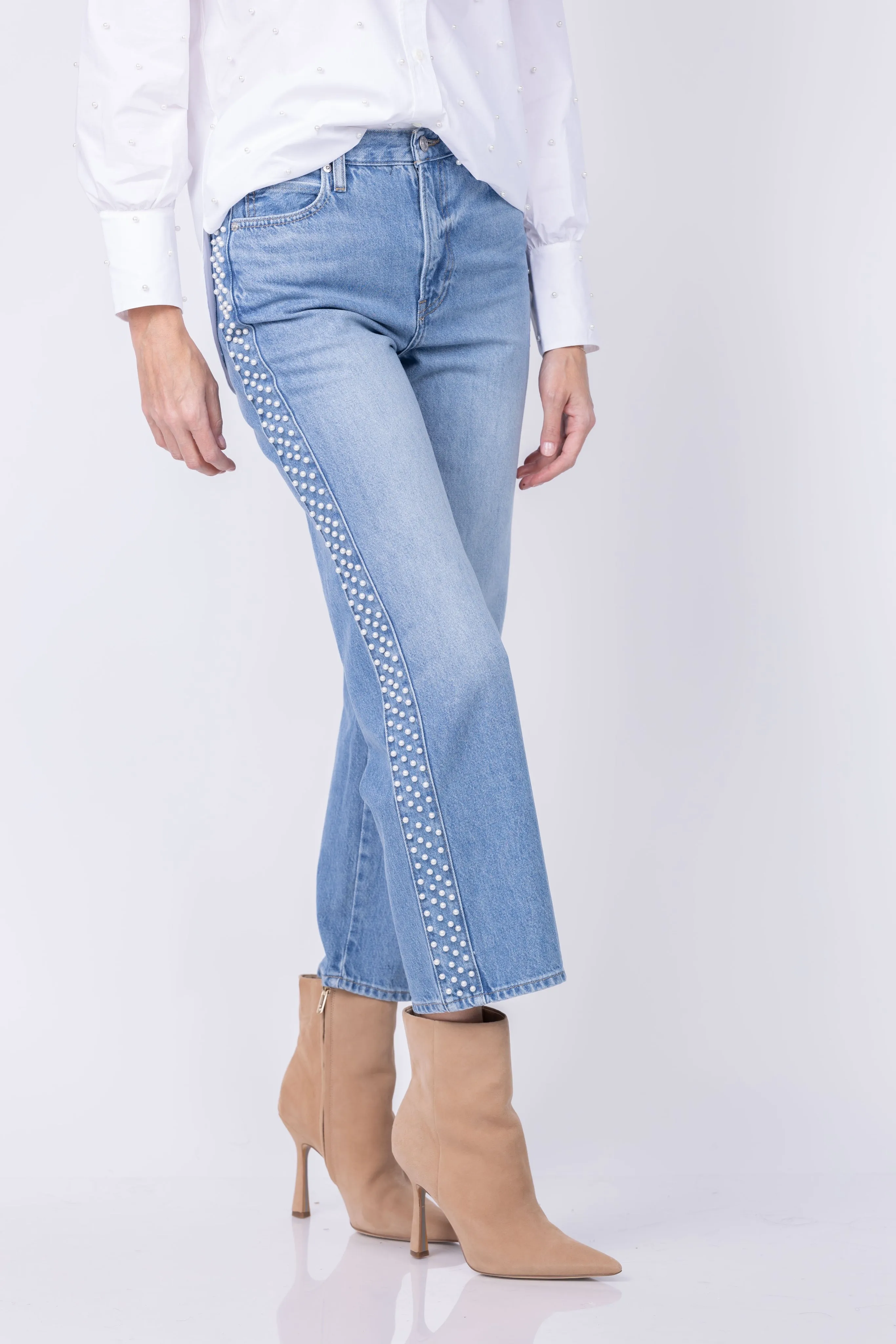 Frame Atelier Le Jane Crop Jeans in Daylight Pearl