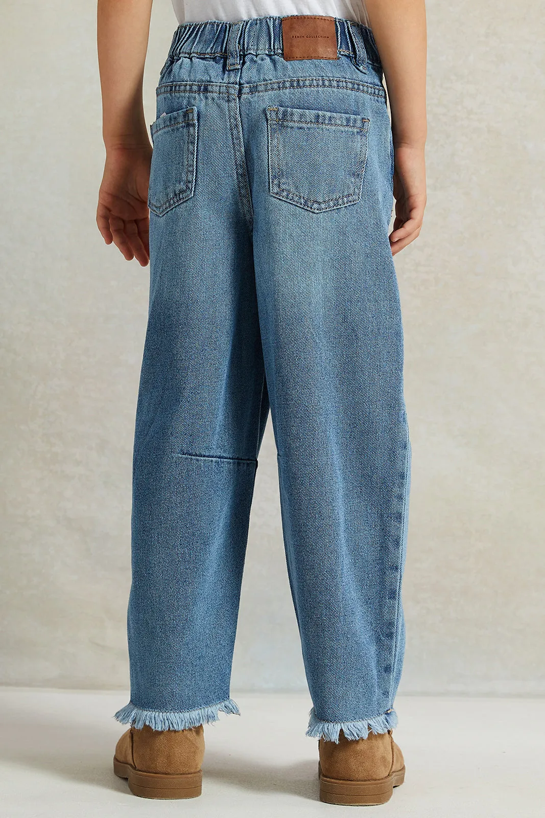 Girls Blue Vintage Denim Jeans