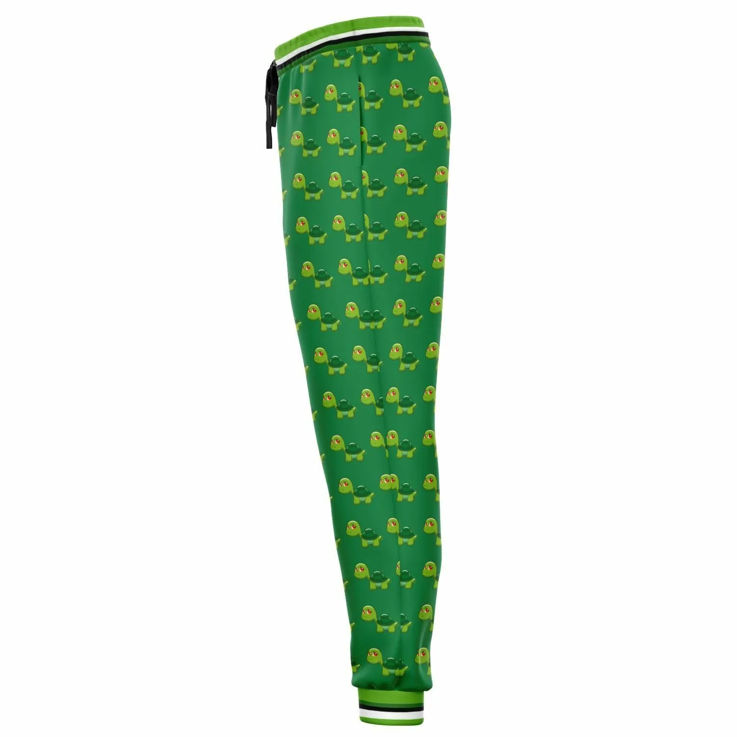 Green Acres Turtle Cluster in Green Eco-Poly Unisex Joggers