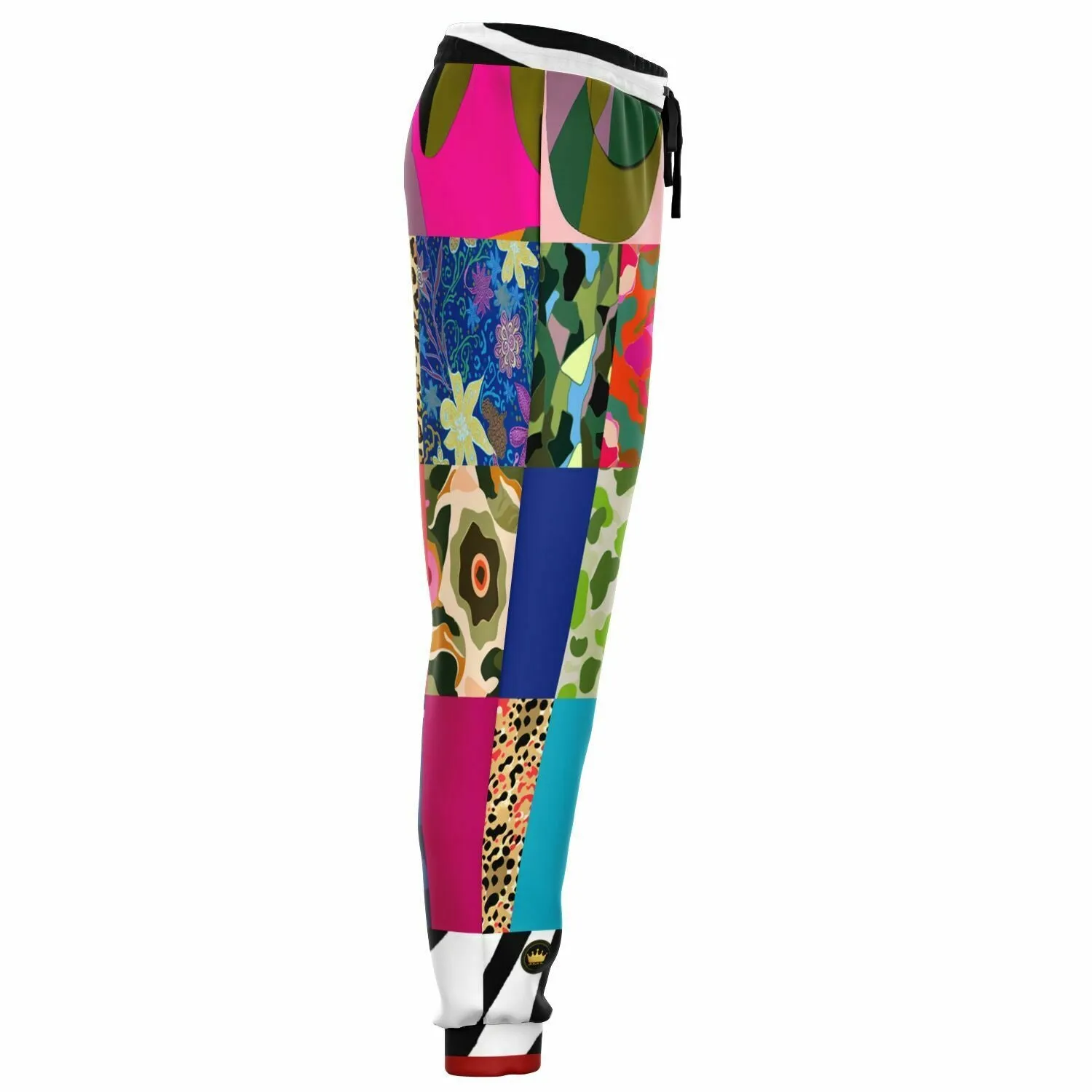 Gypsy Cheetah Multicolor Patchwork Eco-Poly Unisex Joggers