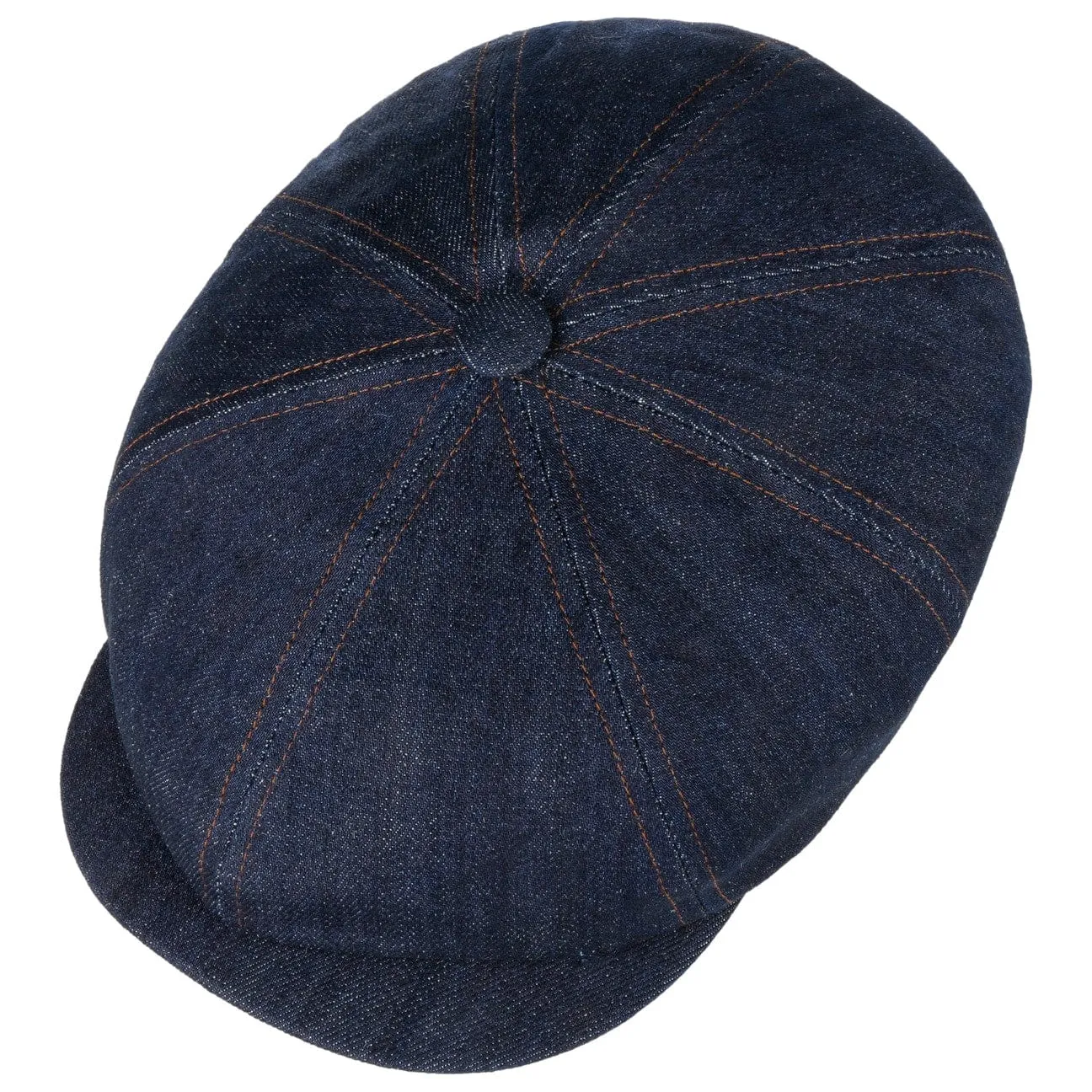 Hatteras Denim Sustainable Flat Cap by Stetson