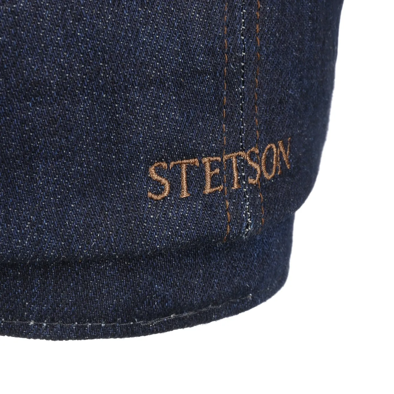 Hatteras Denim Sustainable Flat Cap by Stetson