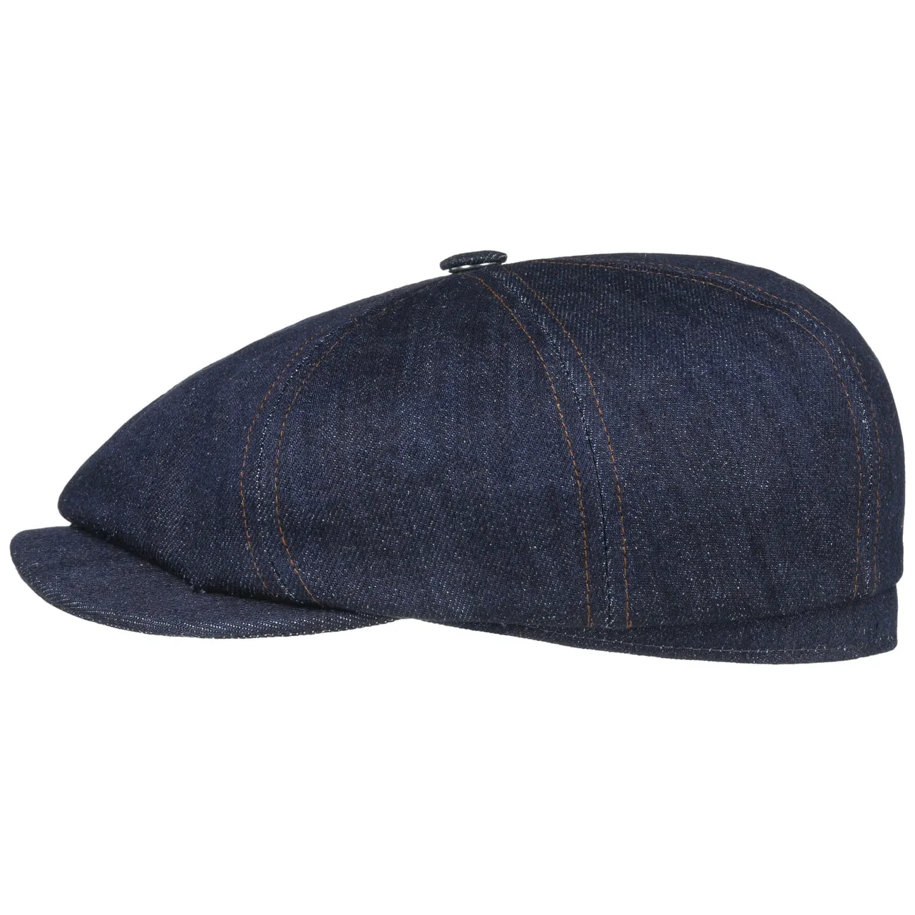 Hatteras Denim Sustainable Flat Cap by Stetson