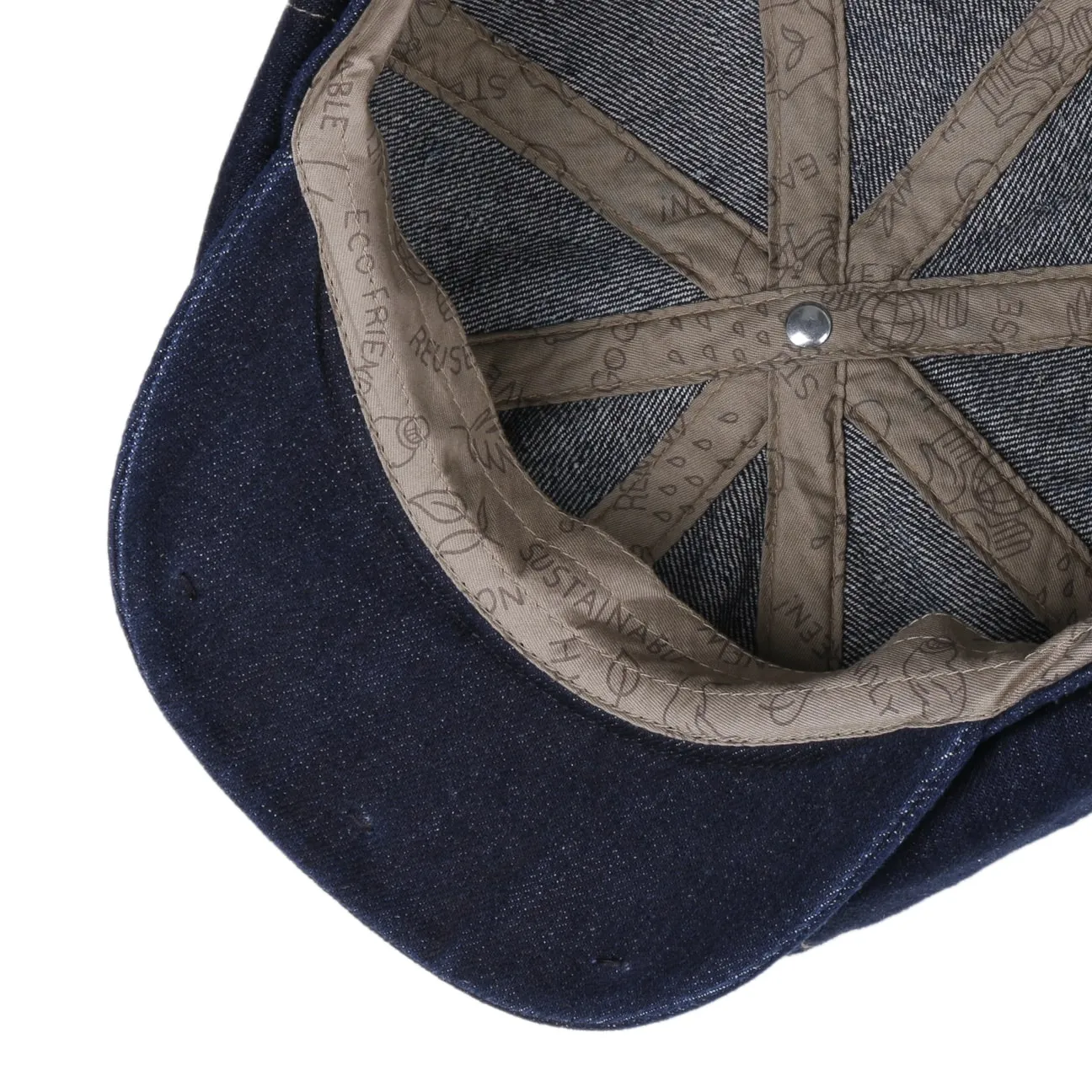 Hatteras Sustainable Denim Flat Cap by Stetson