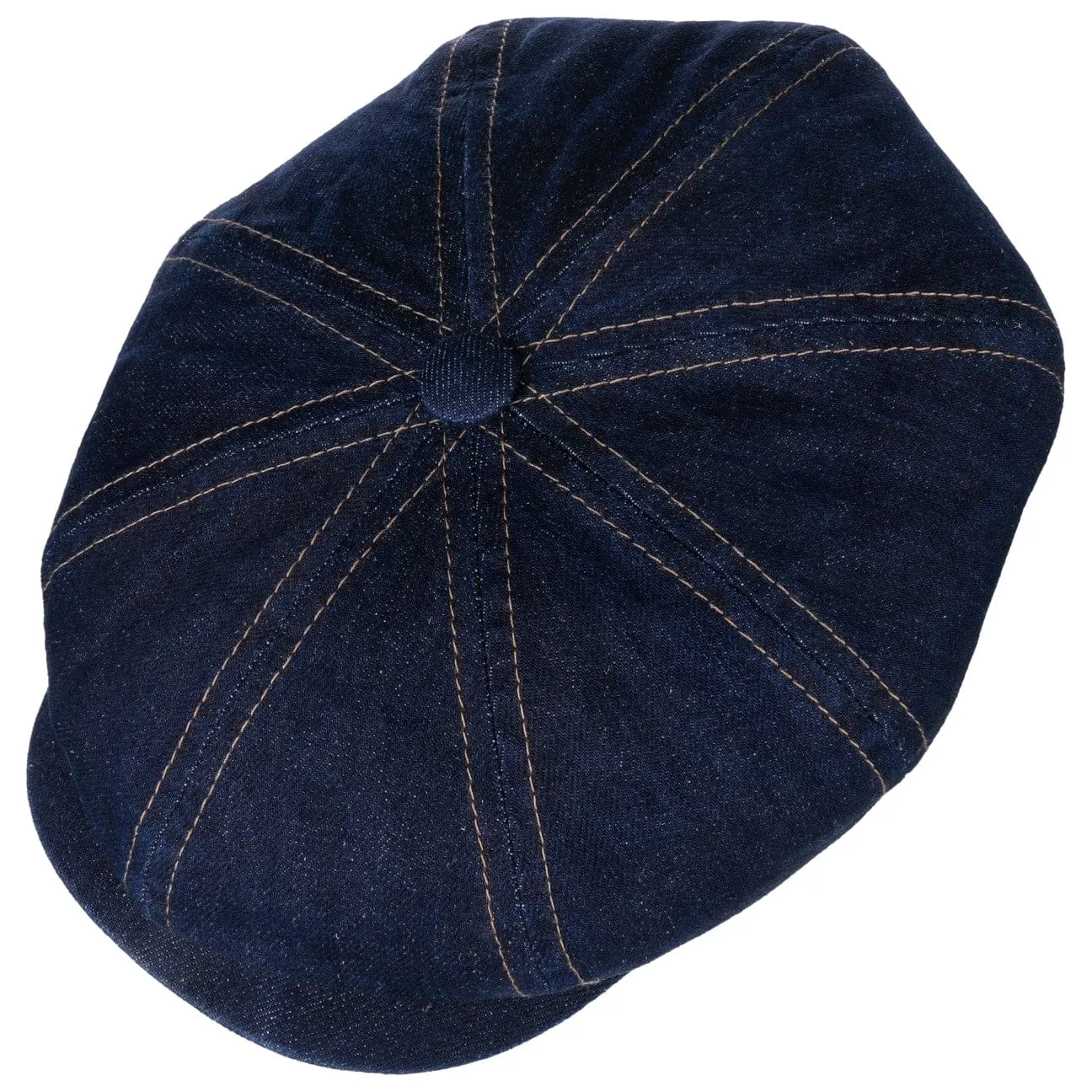 Hatteras Sustainable Denim Flat Cap by Stetson