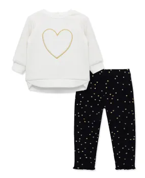 Heart Sweatshirt Set (2T-4T)