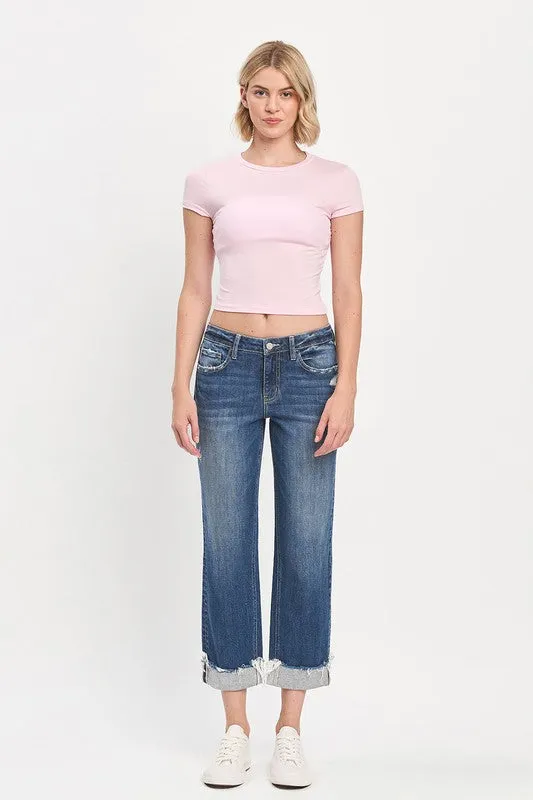 Heather Cuffed Boyfriend Jean (Lovervet By Vervet)