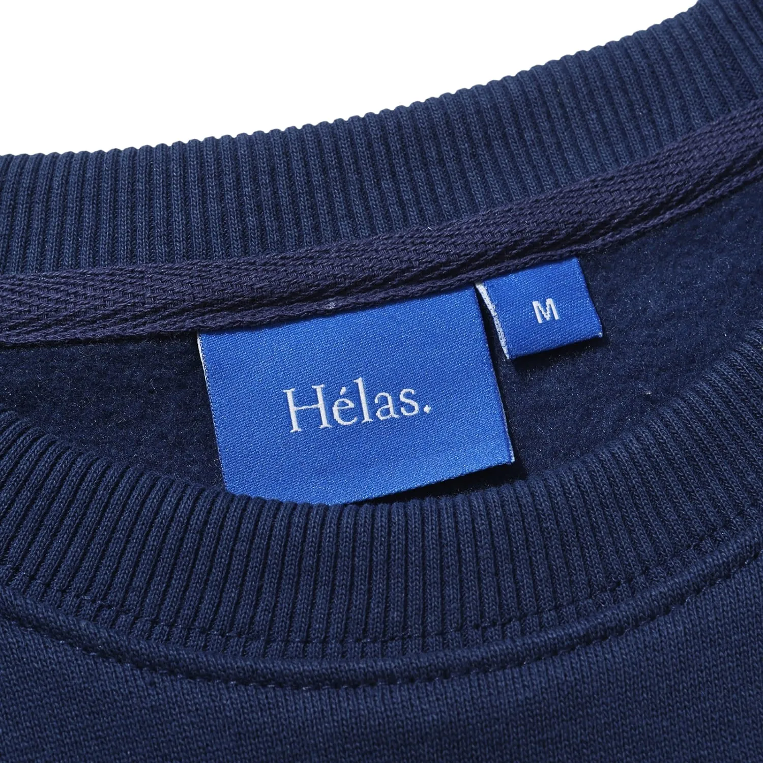 Helas Negative Crewneck Sweatshirt - Heather Grey Navy