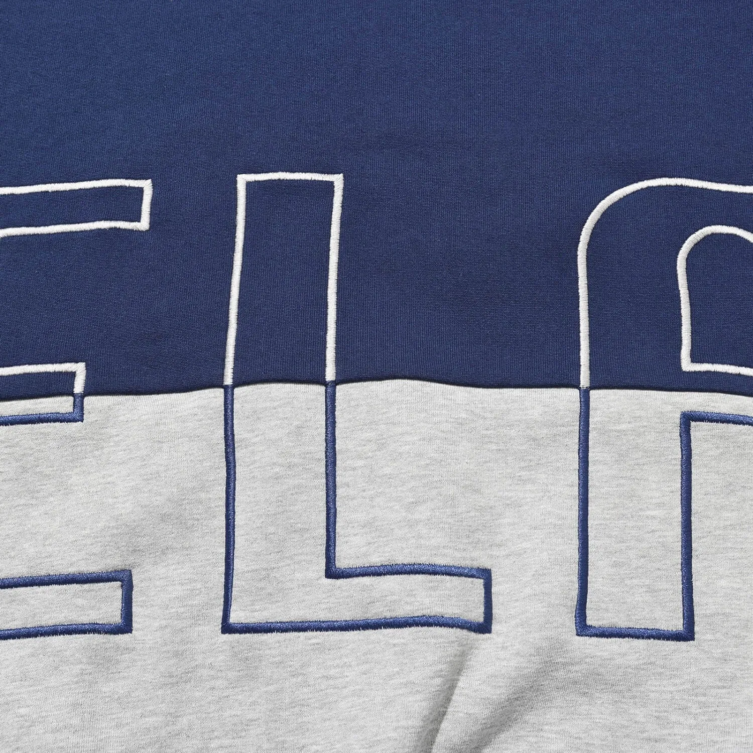 Helas Negative Crewneck Sweatshirt - Heather Grey Navy