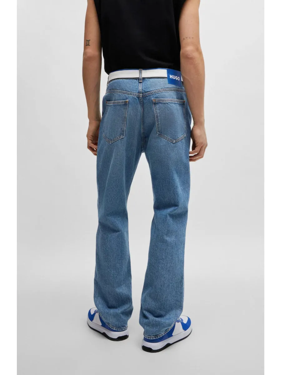 HUGO Baggy Fit Denim - Nate/tape_hbl