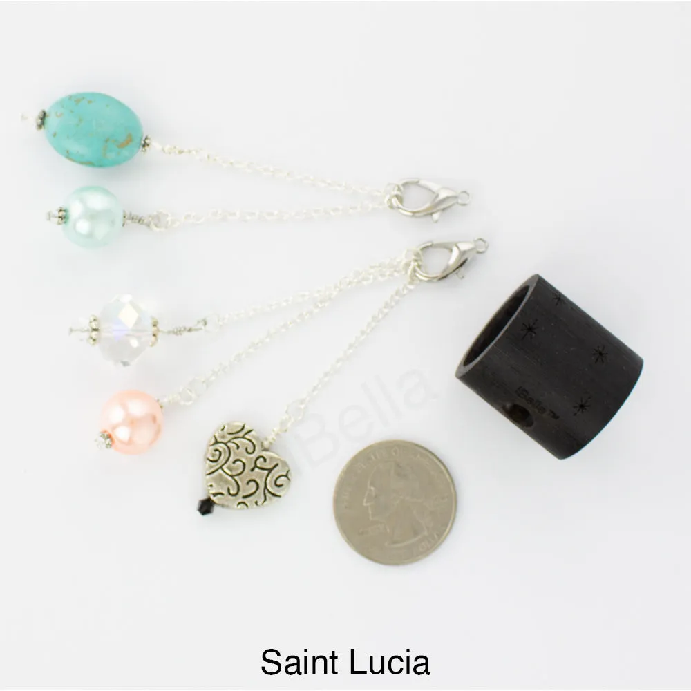 iBella® Scarf Slide Jewelry Set - Saint Lucia